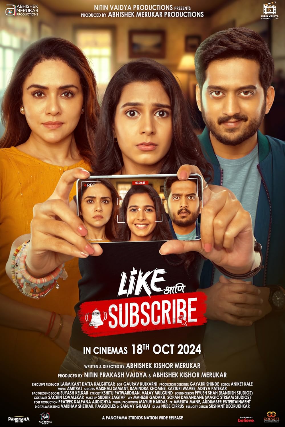 Like Aani Subscribe 2024 Marathi Movie 1080p | 720p | 480p HDTS Download