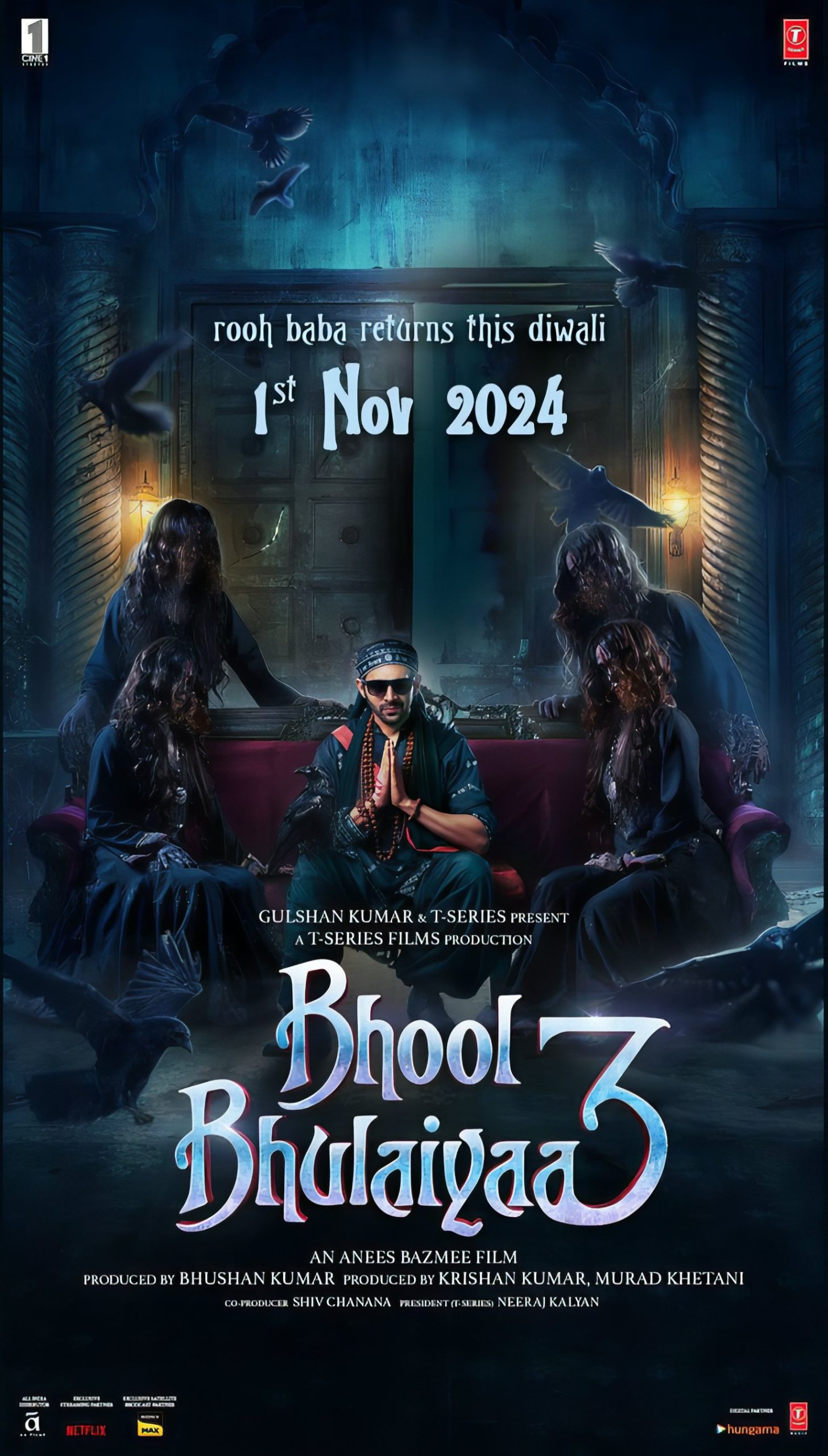 Bhool Bhulaiyaa 3 2024 Hindi Movie Official Trailer 1080p HDRip Free Download