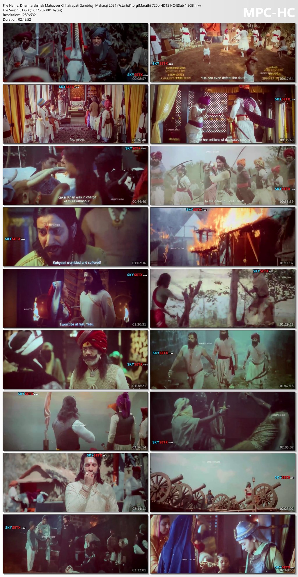 Dharmarakshak Mahaveer Chhatrapati Sambhaji Maharaj 2024 7starhd1.orgMarathi 720p HDTS HC ESub 1.5GB.mkv thumbs