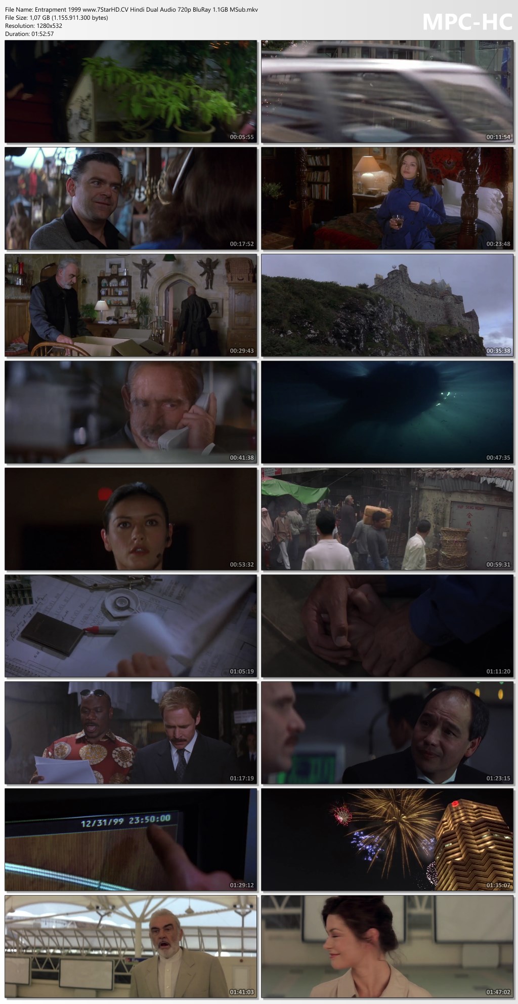 Entrapment 1999 www.7StarHD.CV Hindi Dual Audio 720p BluRay 1.1GB MSub.mkv thumbs