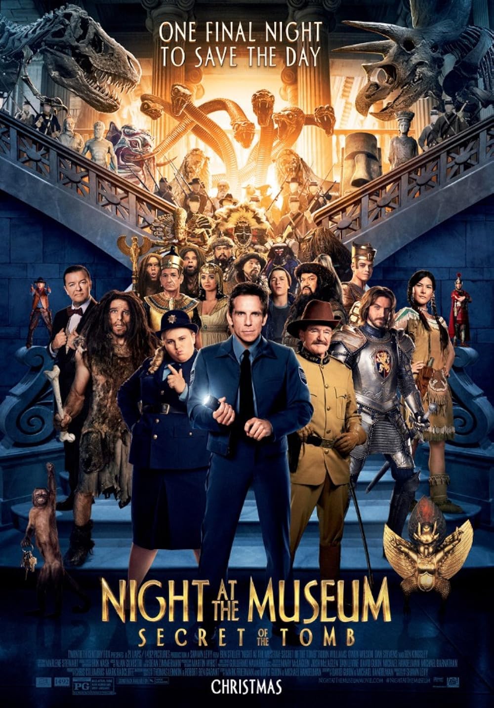 Night at the Museum Secret of the Tomb 2014 Hindi Dual Audio 1080p | 720p | 480p BluRay ESub