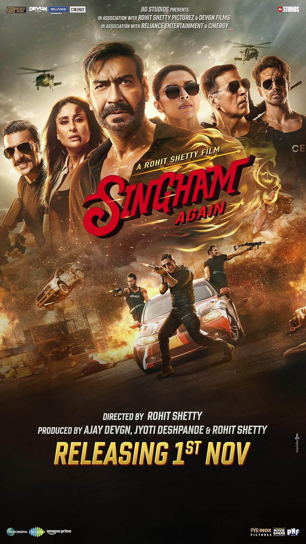 Singham Again 2024 Hindi Movie 1080p | 720p | 480p HDTS Free Download