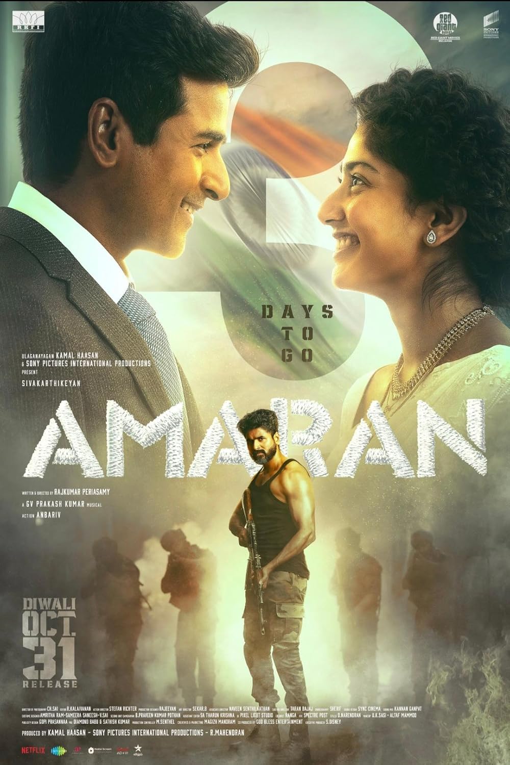 Amaran 2024 Hindi Dubbed (Clean) 1080p | 720p | 480p HDRip