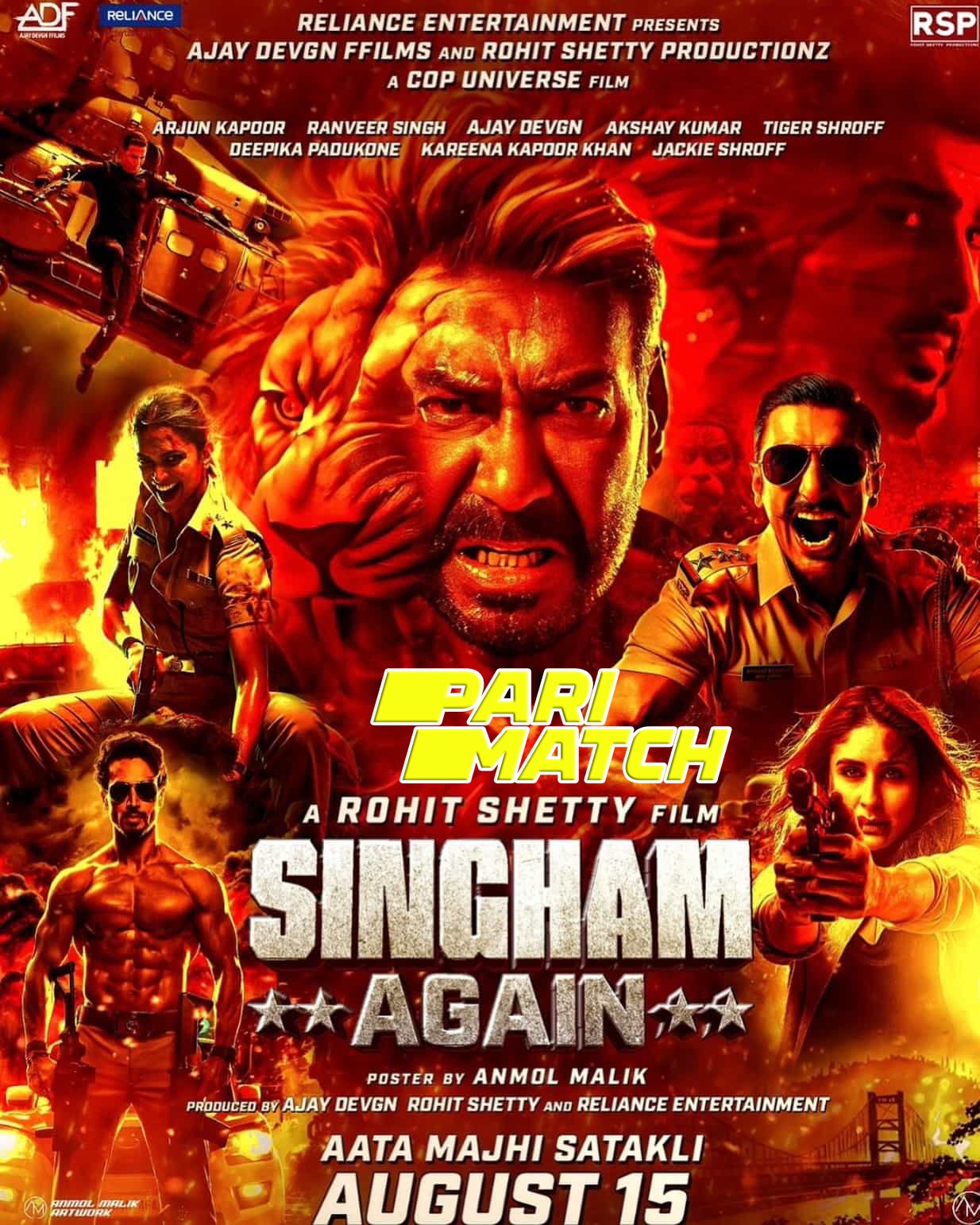 Singham Again 2024 Hindi Movie 1080p 720p 480p CAMRip [PariMatch] Online Stream