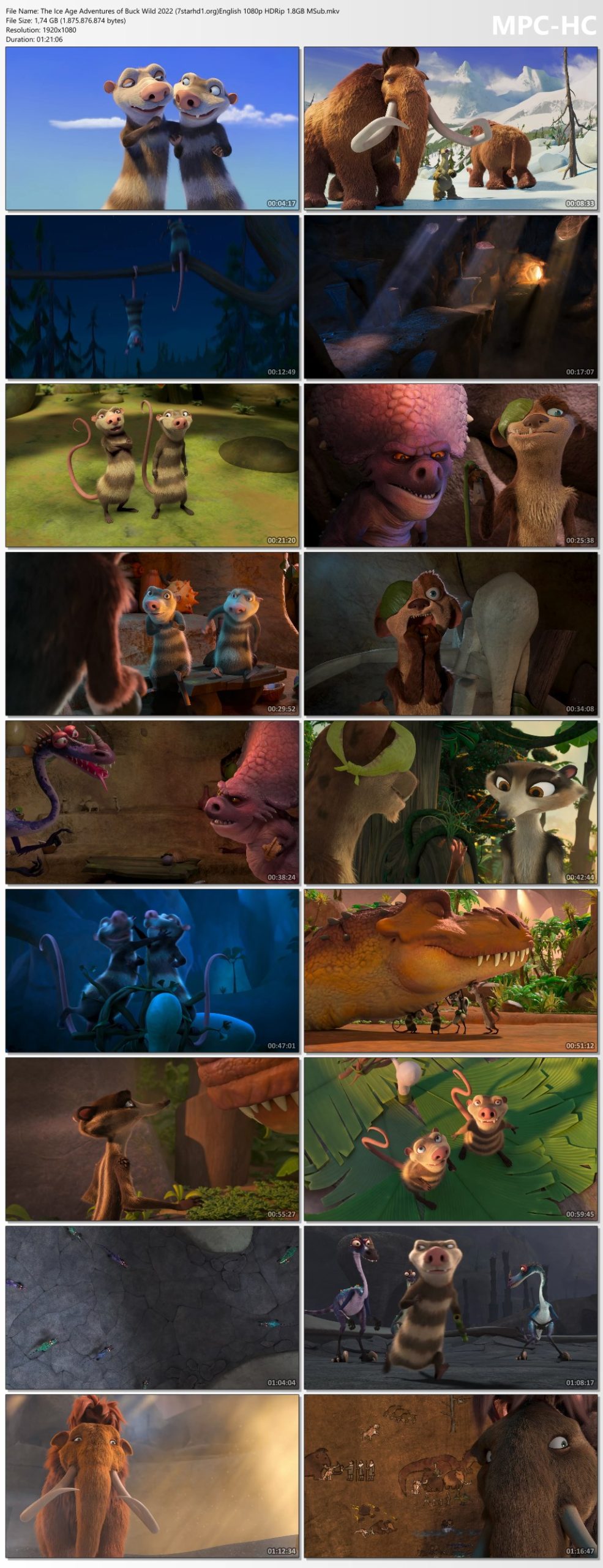 The Ice Age Adventures of Buck Wild 2022 7starhd1.orgEnglish 1080p HDRip 1.8GB MSub.mkv thumbs scaled