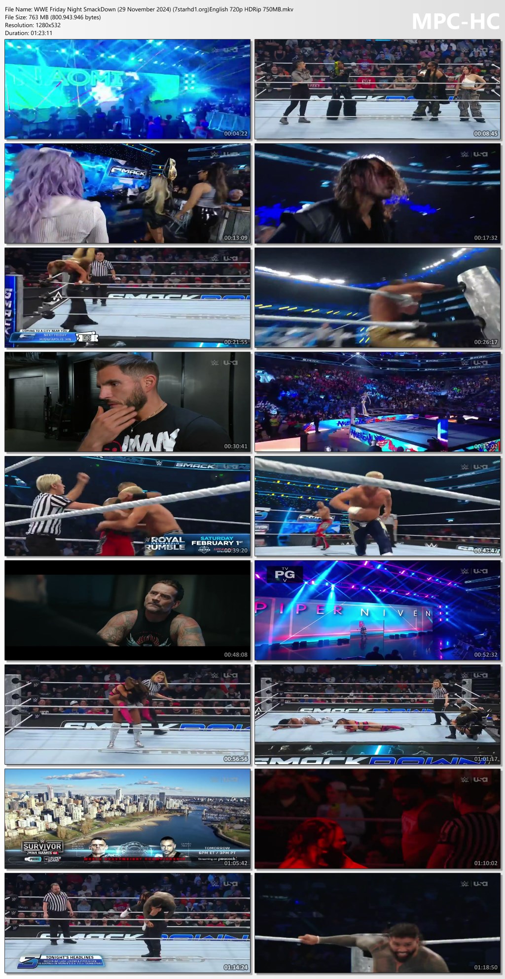 WWE Friday Night SmackDown 29 November 2024 7starhd1.orgEnglish 720p HDRip 750MB.mkv thumbs