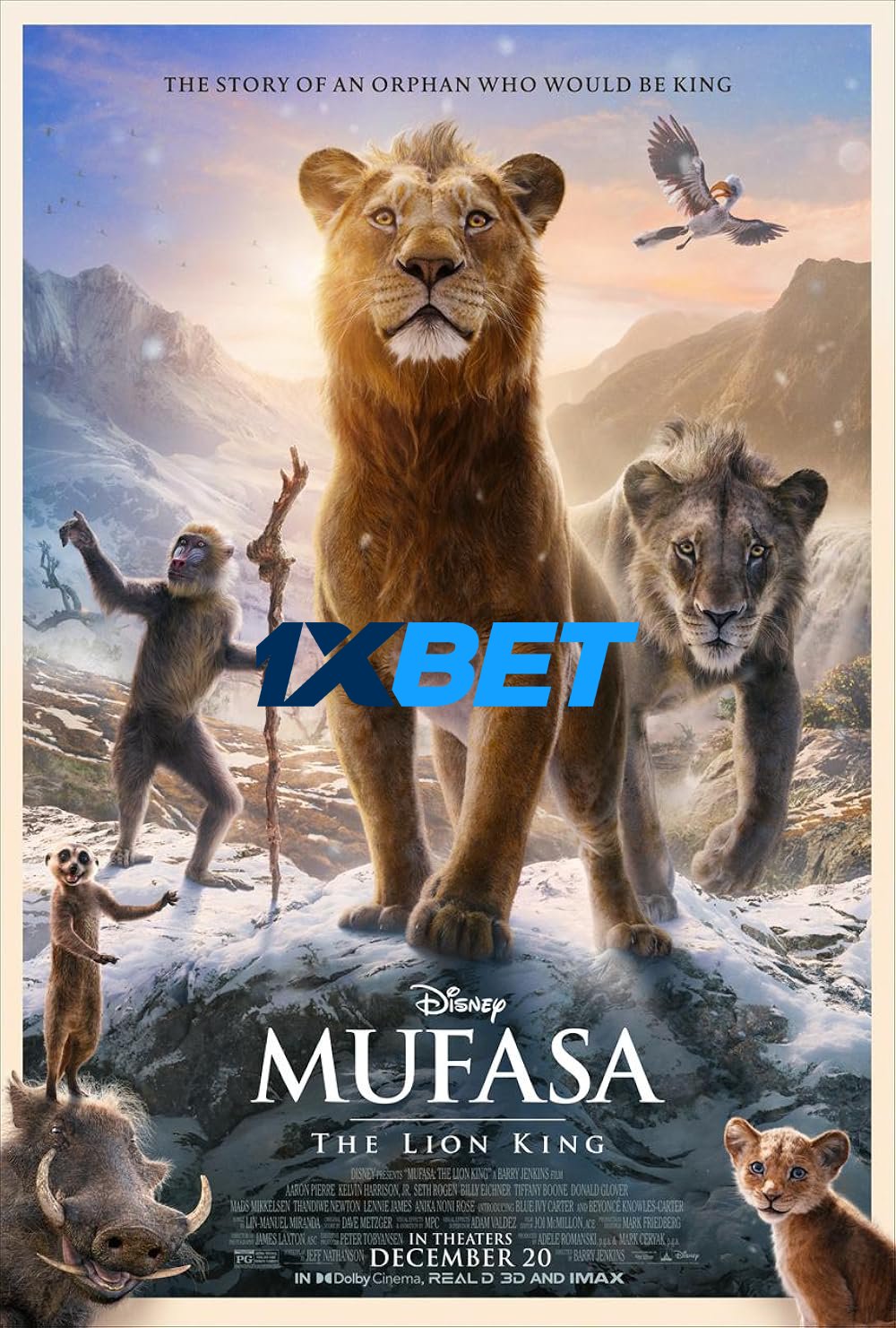 Mufasa The Lion King 2024 Hindi Dubbed 1080p 720p | 480p HDCAM Download