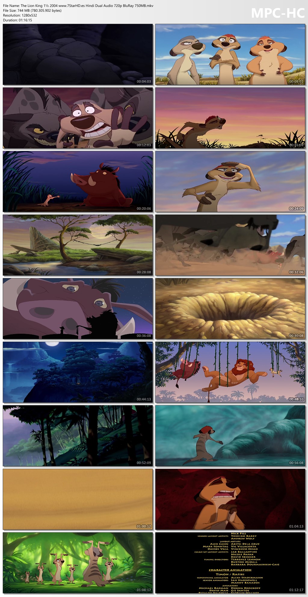 The Lion King 1%C2%BD 2004 www.7StarHD.es Hindi Dual Audio 720p BluRay 750MB.mkv thumbs