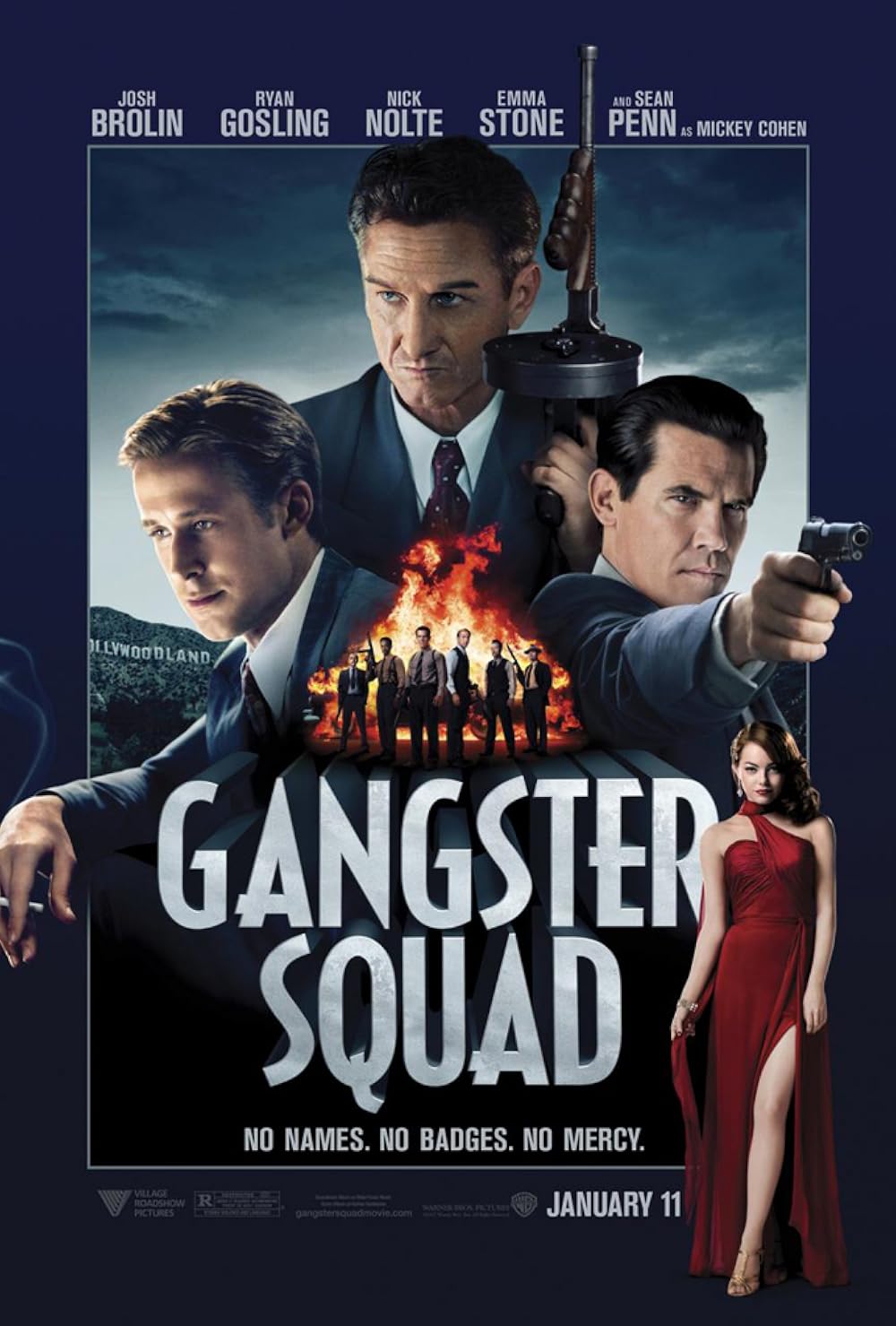 Gangster Squad 2013 Hindi ORG Dual Audio 1080p | 720p | 480p BluRay ESub