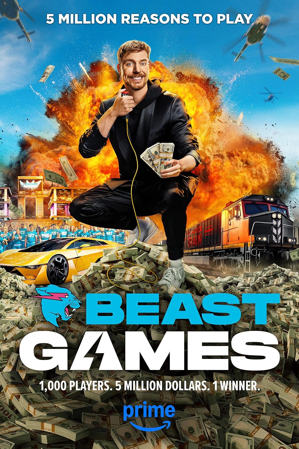 Beast Games (2024) Season 1 [S01E04 Added] [Hindi + Multi Audio] WEB Series 720p | 1080p WEB-DL